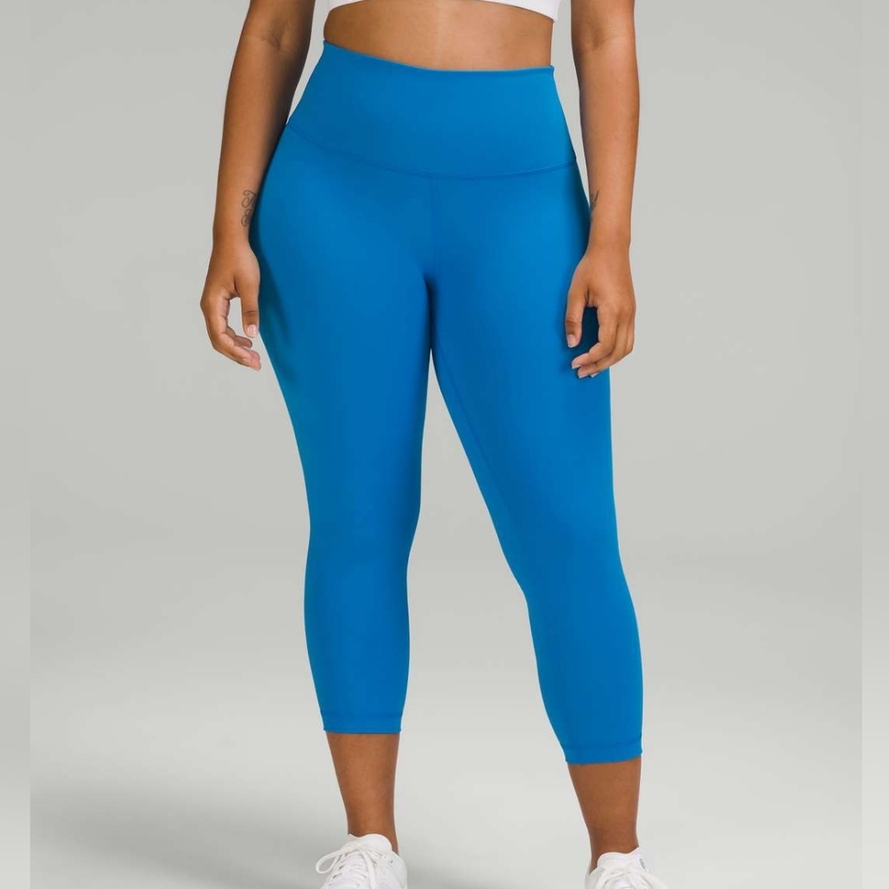 Lululemon Wunder Train High-Rise Crop 23", Poolside, Size 8